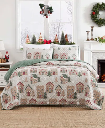 Avanti Gingerbread Reversible 3-pc. Quilt Set, King In Multi