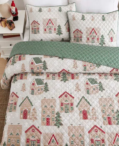 Avanti Gingerbread Reversible 3-pc. Quilt Set, King In Multi