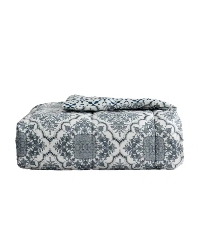 Macy's Aurin Medallion 8-piece Comforter Sets In Blue