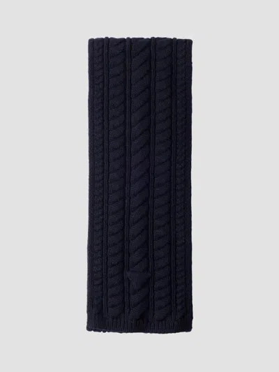 Prada Wool Scarf In Blue