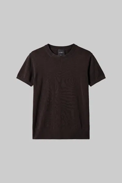 Leset James Margo Tee In Chocolate