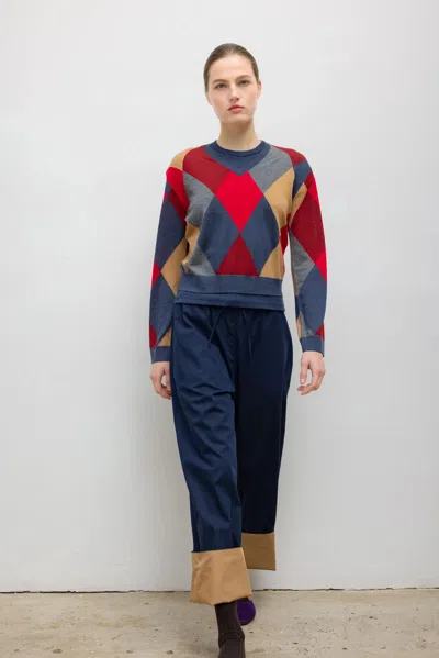 Leset Pre-order: James Argyle Classic V Neck In Multi