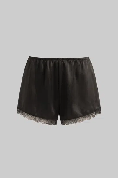 Leset Barb Lace Short In Black