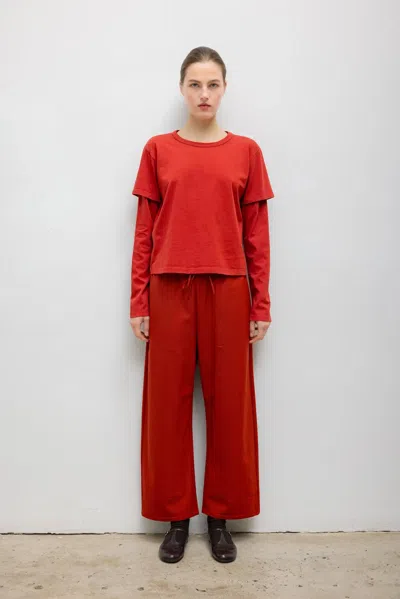 Leset Margo Layered Long Sleeve In Red