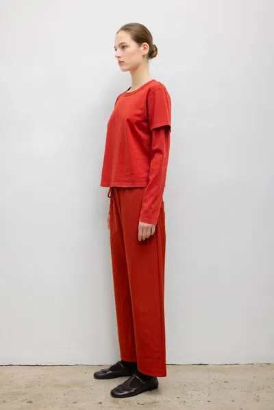 Leset Margo Layered Long Sleeve In Red