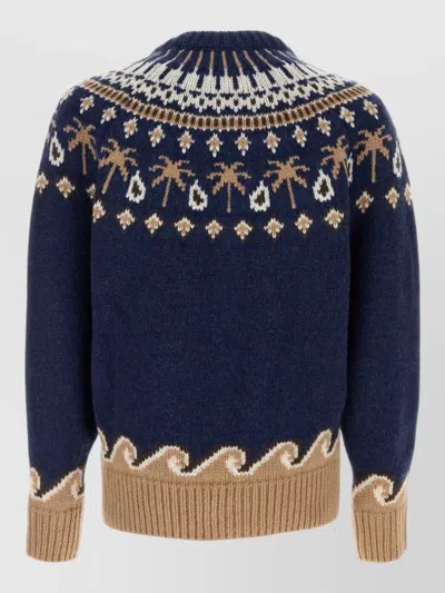 Alanui Embroidered Virgin Wool Sweater In Multi