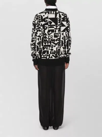 Zimmermann Logo-intarsia Knitted Sweater In Multi