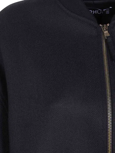 Drhope Maxi Bomber Jacket In Black