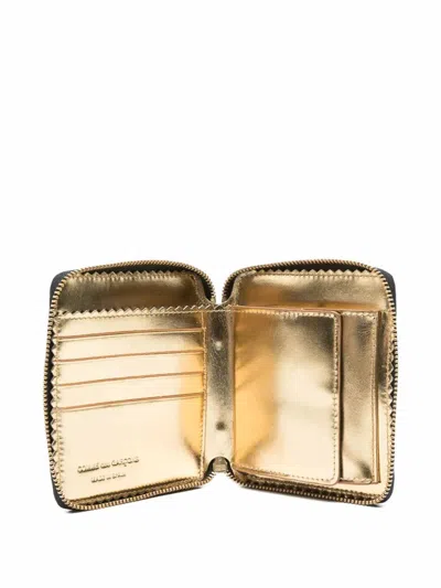Comme Des Garçons Mirror Inside Wallet In Metallic