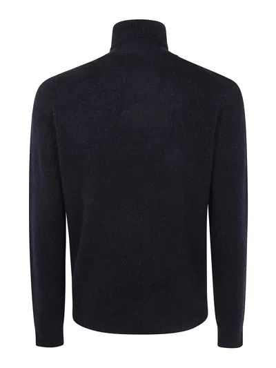 Nuur Long Sleeves Turtle Neck Sweater In Blue