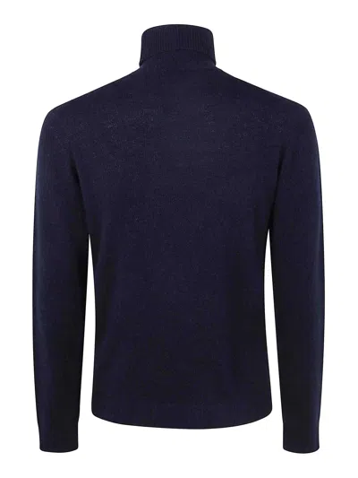 Nuur Long Sleeves Turtle Neck Sweater In Blue