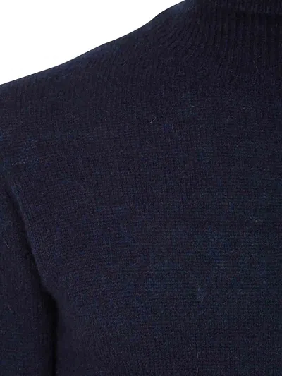 Nuur Long Sleeves Turtle Neck Sweater In Blue