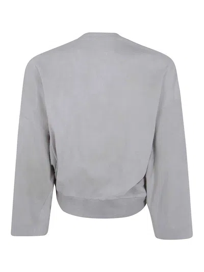 Ziggy Chen Collarless Jersey T-shirt In Grey