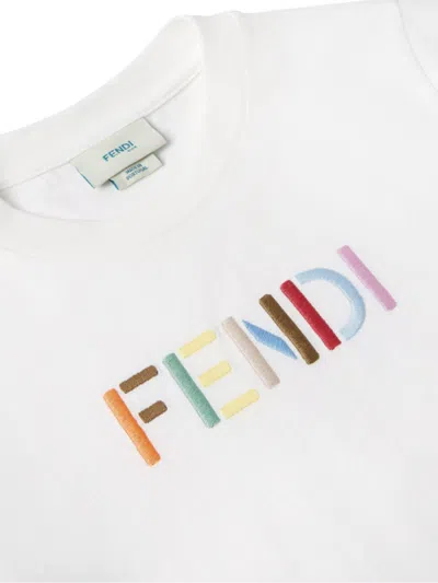 Fendi Jr Jersey In White
