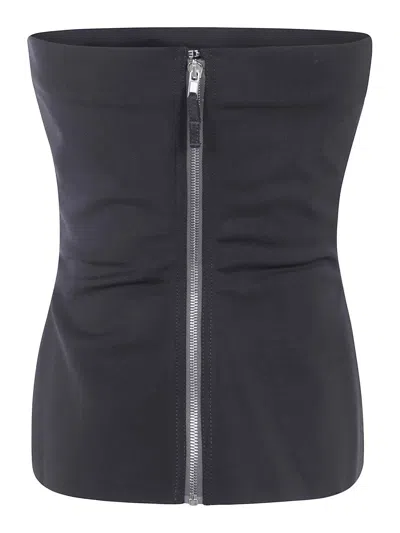 Rick Owens Bustier Top In Blue