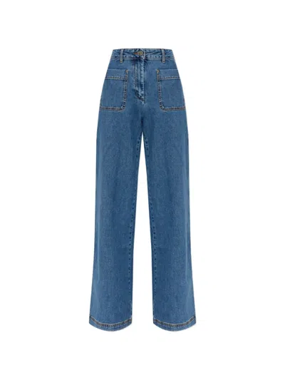 Etro Patch-pockets Jeans In Yellow