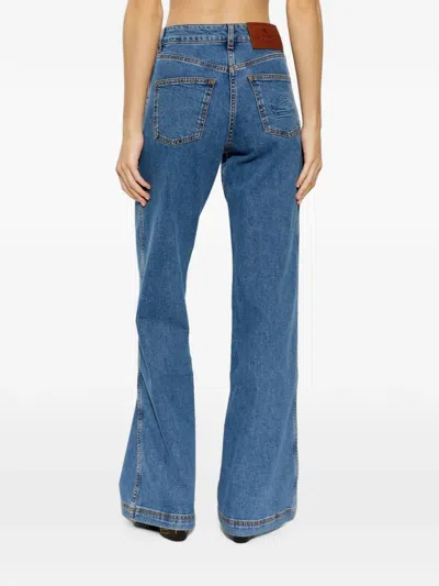 Etro Patch-pockets Jeans In Yellow