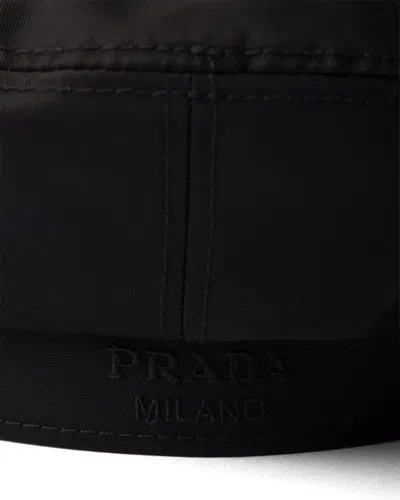 Prada Re-nylon Cap In Black