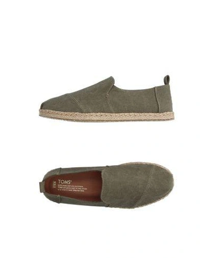 Shop Toms Espadrilles In Military Green