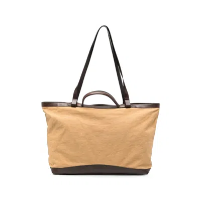 Dries Van Noten Leather-trimmed Tote Bag In Nude | ModeSens