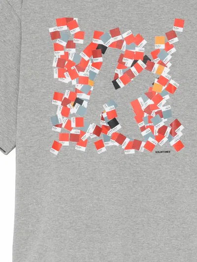 Kolor Graphic-print T-shirt In Gray