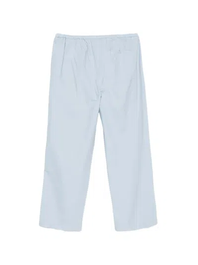 Closed Drawstring-waist Trousers In Multi