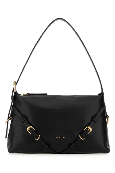 Givenchy Mini Voyou Leather Shoulder Handbag 29.5cm In Black