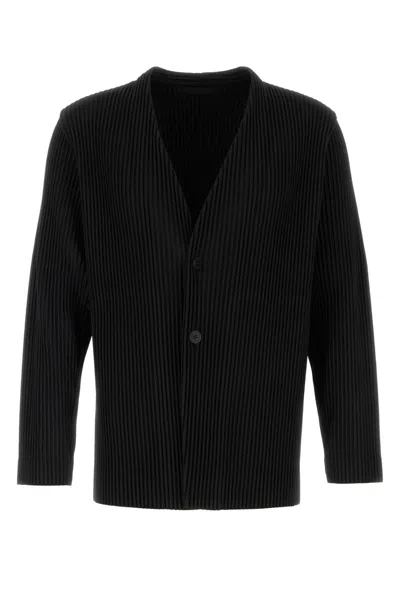 Issey Miyake Polyester Blazer In Black