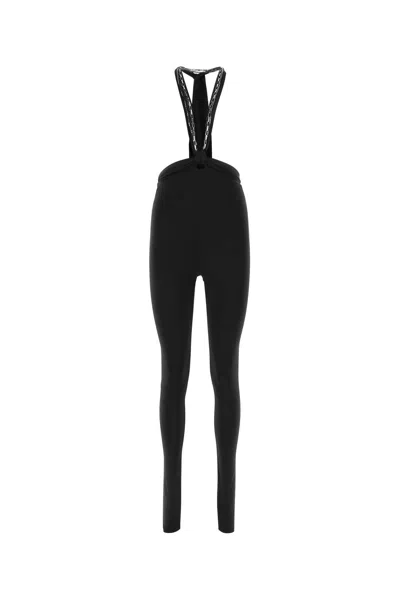 Attico Black Stretch Polyester Ruby Pant In Black