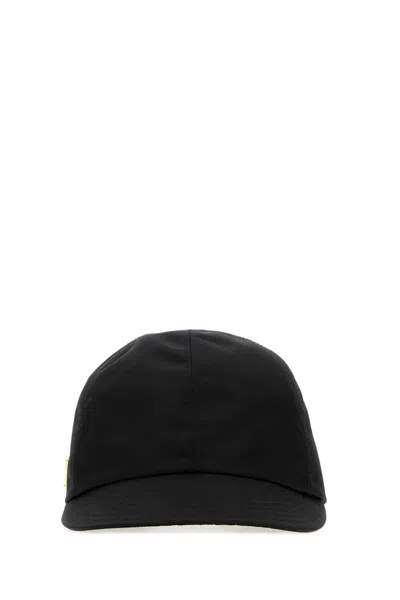 Prada Re-nylon Baseball Cap With Recycled Polyamide In Black