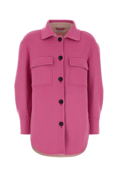 Aftercoat Wool Blend Coat In Pink