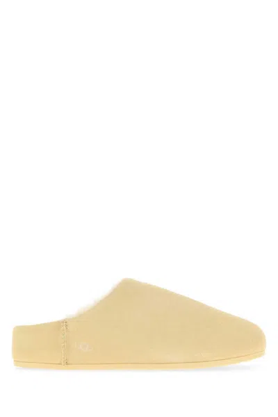 Ugg Style Elea Suede Slippers With Shearling Lining In Multi