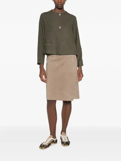 Niū Textured-finish Button-fastening Jacket In Multi