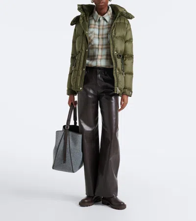 Moncler Sesie Down Jacket In Green