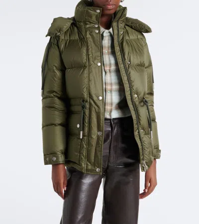 Moncler Sesie Down Jacket In Green