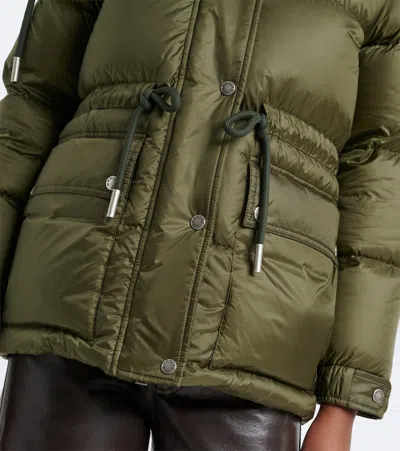Moncler Sesie Down Jacket In Green