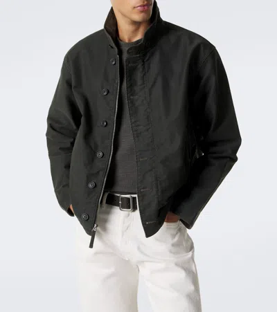 Rrl Bower Denim Jacket In Black