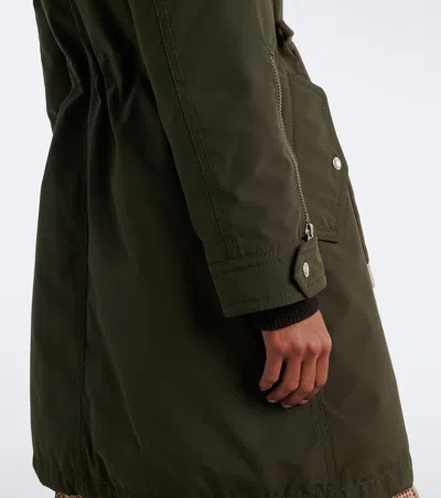 Moncler Halicte Down Coat In Brown