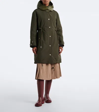 Moncler Halicte Down Coat In Brown