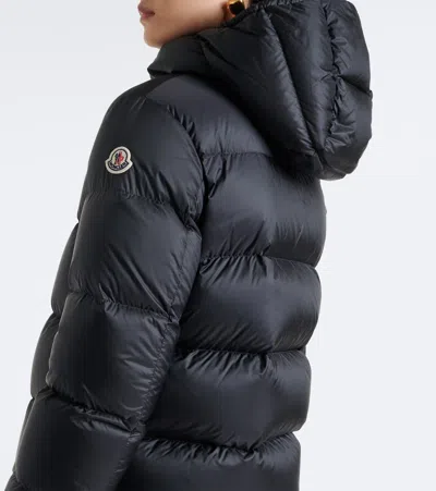 Moncler Stand Collar Down Jacket In Black