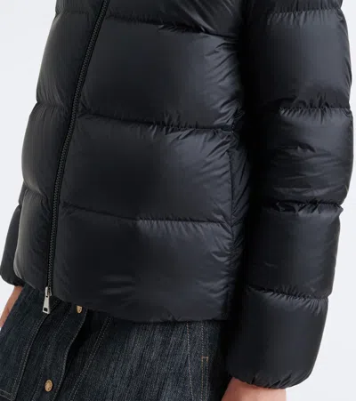 Moncler Stand Collar Down Jacket In Black