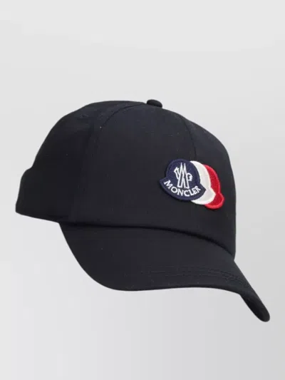 Moncler L20913b000210u618 Tricolour Logo Baseball Cap In Blue