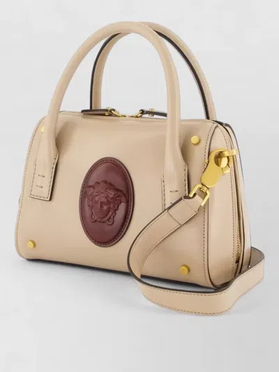 Versace Small Leather Mini Bag In White