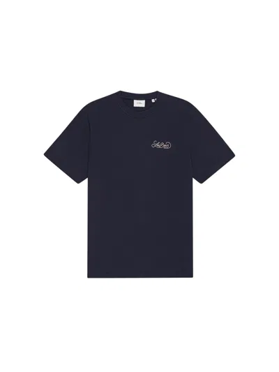 Les Deux Orchard Graphic Tee In Blue