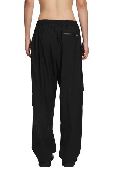 Laminar Tailored Wool-blend Trousers With Polyester Lining In Black