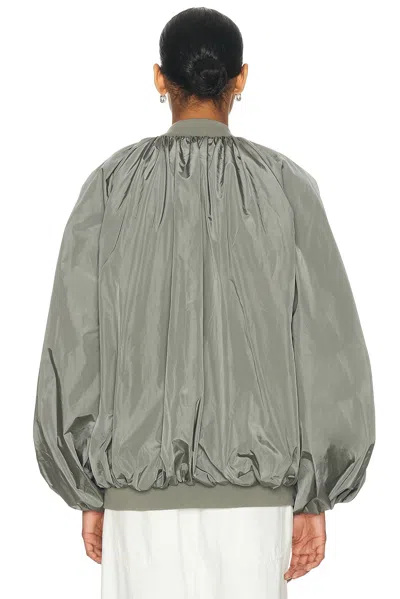 Agolde Raffi Bomber Jacket In Gray