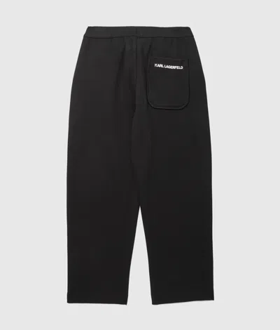 Karl Lagerfeld Boys Drawstring Pants In Black