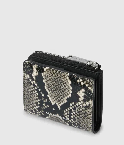 Karl Lagerfeld K/signature Python Small Bifold Wallet