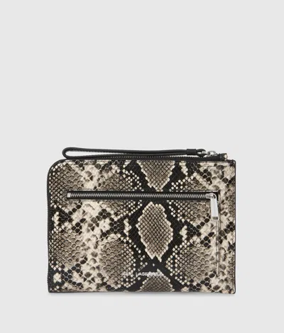 Karl Lagerfeld K/signature Python Travel Pouch