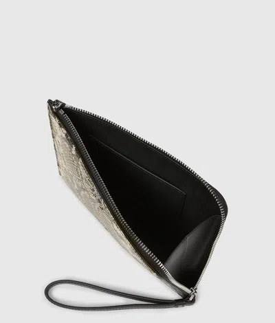 Karl Lagerfeld K/signature Python Travel Pouch